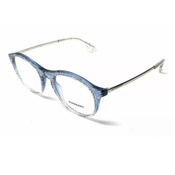 Burberry Women's Blue Glitter Eyeglasses!